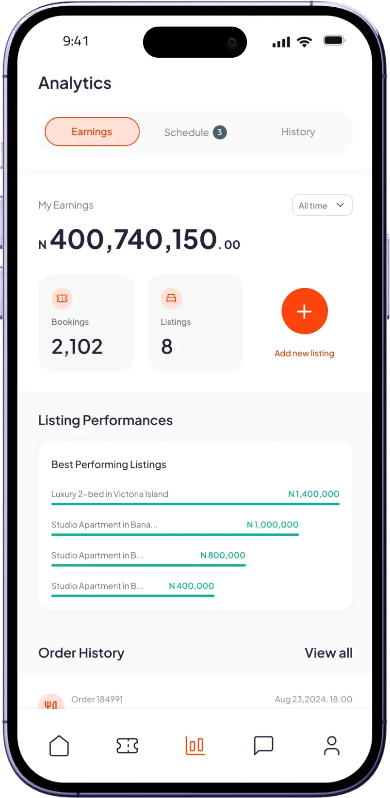 liinae analytics screen